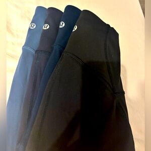 4 Lulu lemon training pants all together bundle